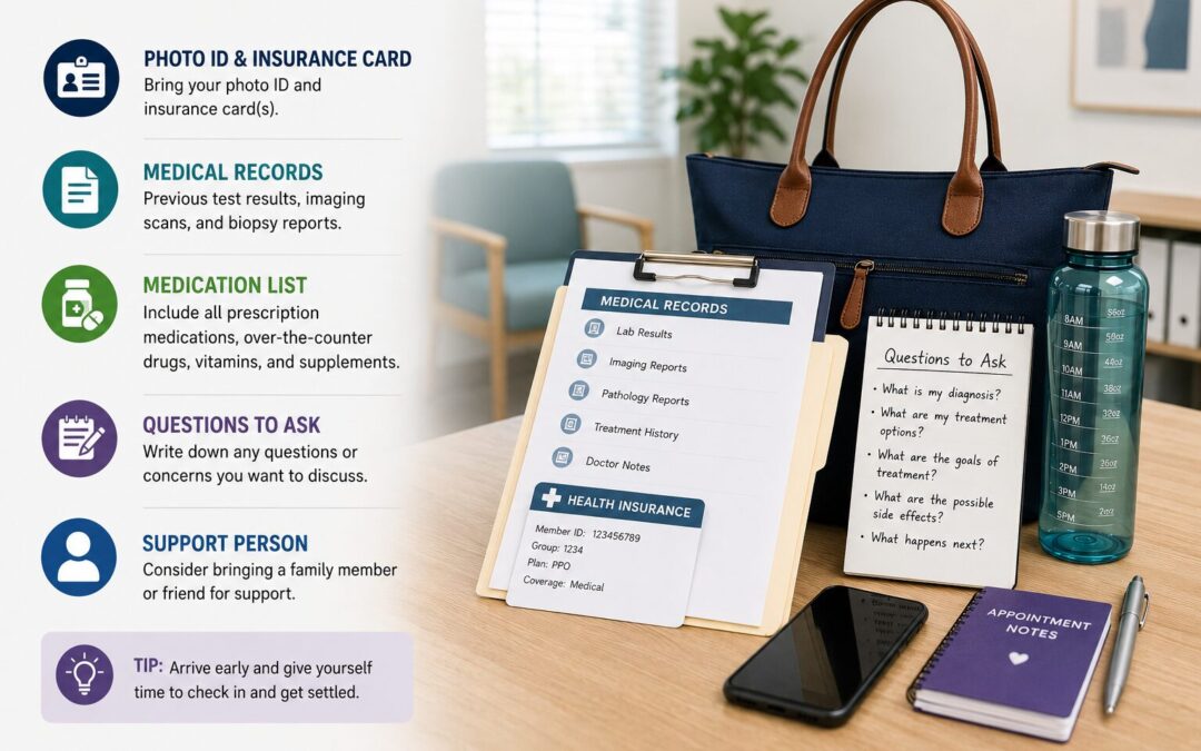 What to Bring to Your First Oncology Appointment