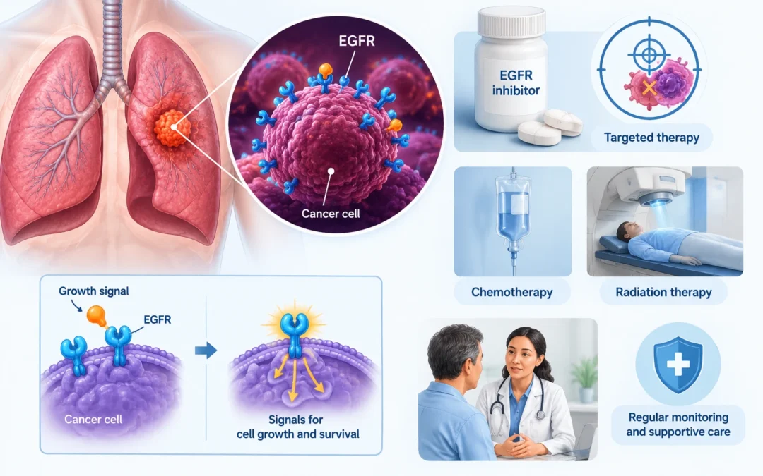 EGFR-Positive Lung Cancer Treatment Infographic