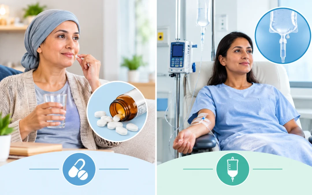 Oral Versus IV Chemotherapy Comparison
